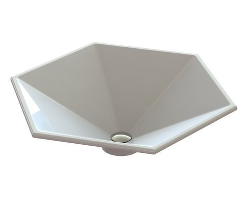 Раковина зі штучного каменю SNAIL АСТЕРІЯ 43.5х50 / біла (112A100)
