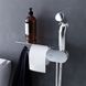 Змішувач для ванни та душу AM.PM LIKE / хром / монтується у стіну з гігієнічним душем та поличкою (F0202600)