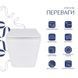 Подвесной унитаз QTAP TERN + сиденье SOFT CLOSE (QT17332303ASW)