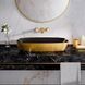 Раковина CATALANO GOLD&SILVER 40х80 / чорна / золота (180APGRLXNO)