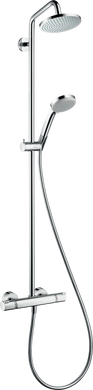 Душова система HANSGROHE Croma 160 Showerpipe с термостатом, верхним и ручным душем, хром 27135000