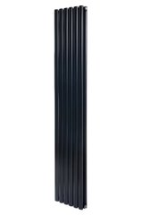 Вертикальный дизайнерский радиатор отопления ARTTIDESIGN Rimini II 6/1800/354 черный матовый
