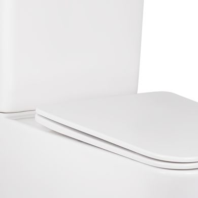 Унітаз-компакт Qtap Tern безобідковий з сидінням Soft-close (QT17222093ARW)