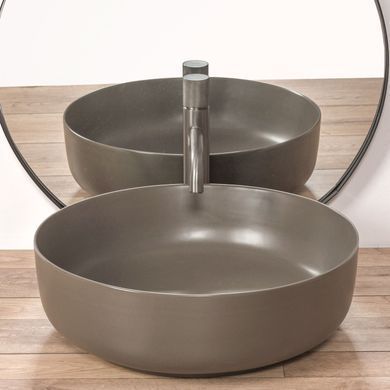 Раковина REA ELMA GREY MATT 45х45 / сіра (REA-U8495)