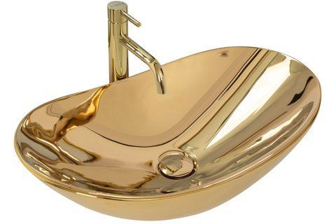 Раковина REA ROYAL 36х60.5 / золото (REA-U4545)