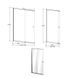 Шторка для ванни Easy Slide 2S 100x150 прозора, профіль хром (NAVARA48062)
