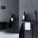 Змішувач для ванни та душу AM.PM LIKE / чорний / монтується у стіну з гігієнічним душем та поличкою (F0202622)