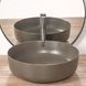 Раковина REA ELMA GREY MATT 45х45 / сіра (REA-U8495)