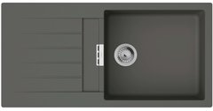 Мойка для кухни HANSGROHE S52 S520-F480 / сушилка слева / серый камень (43358290)
