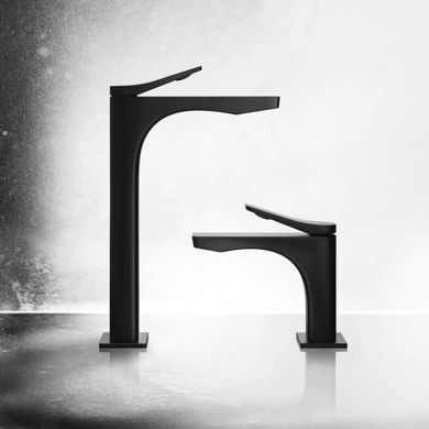 Смеситель для умывальника GESSI RILIEVO, высокий, BLACK METAL BRUCHED PVD (59004707)