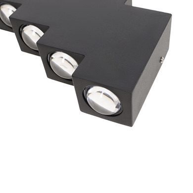 Підсвітка фасадна LED 8W WW IP54 BK (AL-620/8)
