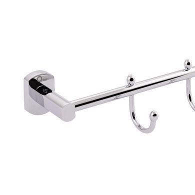 Тримач для рушників з гачками QTAP LIBERTY 450мм CHROME (QTLIBCRM11544)