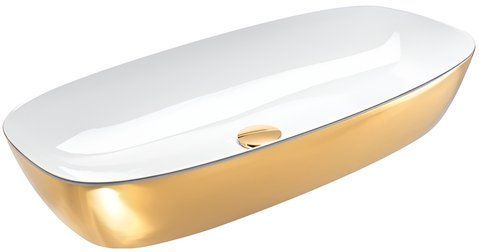 Раковина CATALANO GOLD&SILVER 40х80 / біла / золота (180APGRLXBO)