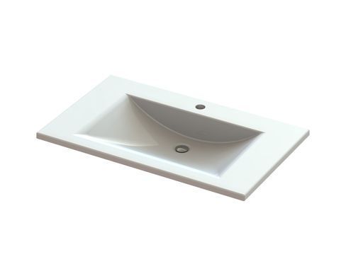Раковина зі штучного каменю SNAIL ОРФЕЙ 48.5х80 / біла (165/800A100)
