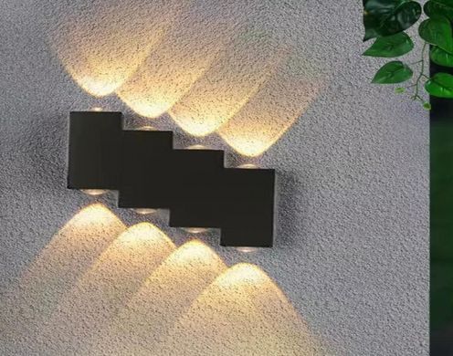 Підсвітка фасадна LED 8W WW IP54 BK (AL-620/8)