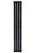 Вертикальный дизайнерский радиатор отопления ARTTIDESIGN Terni 4/1800/236 черный матовый
