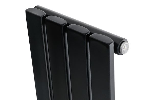 Вертикальный дизайнерский радиатор отопления ARTTIDESIGN Terni 4/1800/236 черный матовый
