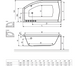 Ванна акриловая RADAWAY SITERA 150x85 L / ножки / сифон R135L (WA1-32-150x085L)