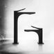 Смеситель для умывальника GESSI RILIEVO, высокий, BLACK METAL BRUCHED PVD (59004707)