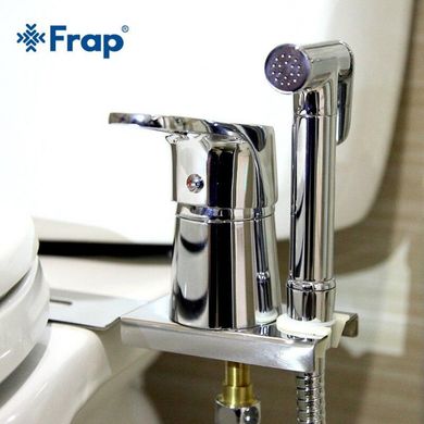 Гігієнічний душ Frap F1250-2 з кріпленням під унітаз, хром (1034160)