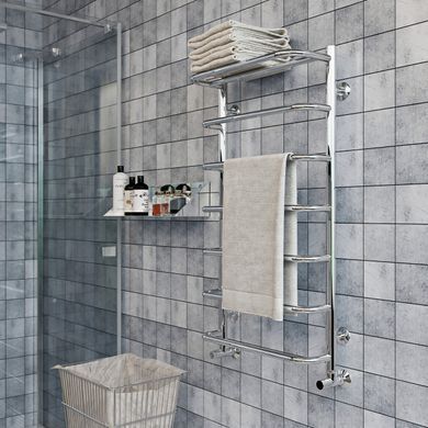Водяна рушникосушарка KOSSER СКОБА + полиця 700х530/6 (ДСп04)
