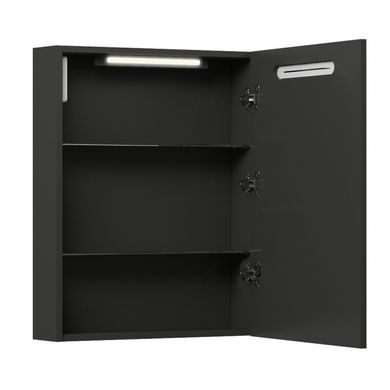 Зеркальный шкаф AQUARIUS TEFFI с LED подсветкой 60 (Графит) (70930222)