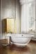 Ванна из искусственного камня отдельностоящая BURGBAD DIVA 204х110 / белая (SEAA204 C0001)