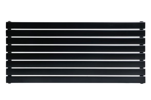 Горизонтальний дизайнерський радіатор опалення ARTTIDESIGN Livorno G 8/1000 чорний матовий