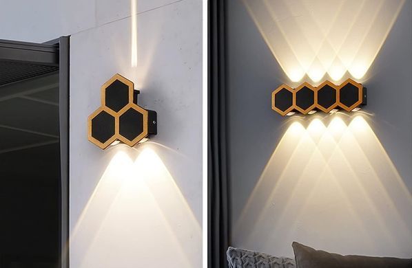 Підсвітка фасадна LED 3W WW IP54 BK/G (AL-621/2)