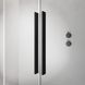 Шторка на ванну Furo Black PND II двері 638Lx1500 чорний/прозоре