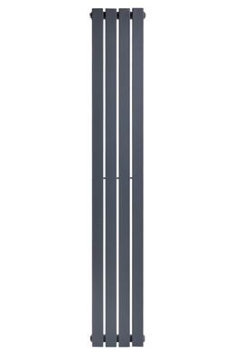 Вертикальний дизайнерський радіатор опалення ARTTIDESIGN Terni 4/1500 сірий матовий