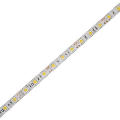 Світлодіодна стрічка вологозахищена теплий відтінок 12V 14.4W 5050 WHITE PCB WW IP65 1M (BY-009/60)