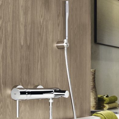 Душовий набір GROHE Euphoria Cosmopolitan Stick с настенным держателем, ручным душем и шлангом, хром 27369000