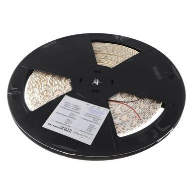 Світлодіодна стрічка вологозахищена теплий відтінок 12V 14.4W 5050 WHITE PCB WW IP65 1M (BY-009/60)