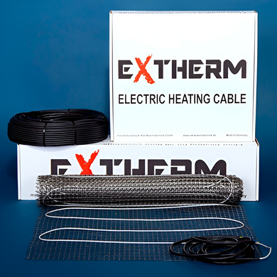 Нагревательный двужильный кабель EXTHERM ETС ECO 20 - 10м / 1 - 1,2м² / 200Вт (ЕТС ECO 20-200)