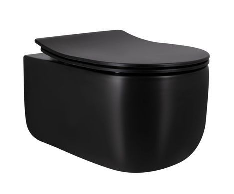 Комплект 4в1: Інсталяція для унітазу QTAP NEST + підвісний унітаз TAURUS ULTRA QUIET + клавіша змиву BLACK MATE (QT2433084EUQMB46185)