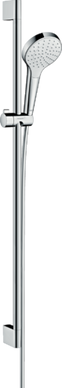 Душовий набір HANSGROHE CROMA SELECT S 1jet ECOSMART / штанга / білий / хром (26575400)