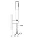 Душовий набір GROHE Euphoria Cosmopolitan Stick с настенным держателем, ручным душем и шлангом, хром 27369000