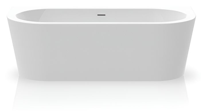Ванна акрилова KNIEF WALL180x80 білий, матовий + щілинний перелив (0100277WM/010009106S)