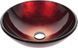 Раковина стеклянная KRAUS MULTI-COLOR IRRUPTION RED 43.2х43.2 (GV-200-19MM)