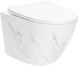 Підвісний унітаз REA CARLOS NATURE MARBLE / мармур + сидіння SLIM SOFT CLOSE (REA-C6606)
