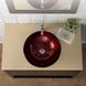 Раковина стеклянная KRAUS MULTI-COLOR IRRUPTION RED 43.2х43.2 (GV-200-19MM)