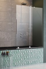 Шторка на ванну Furo PND II двері 538Lx1500 хром/прозоре