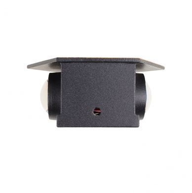 Підсвітка фасадна LED 1W WW IP54 BK/G (AL-621/2)