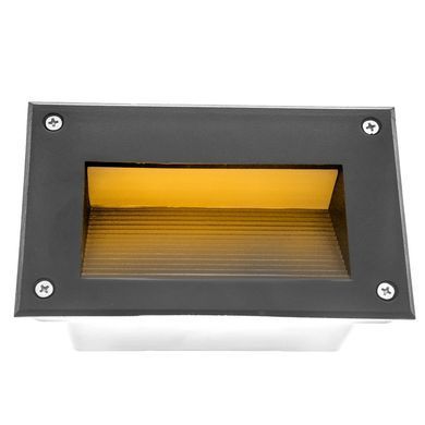 Світильник вуличний для сходів LED 3W WW IP54 BK (AL-903)