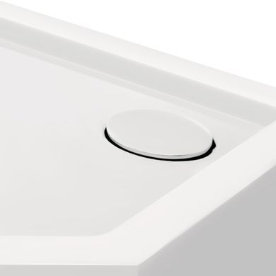 Душовий піддон акриловий QTAP DIAMOND 100х100х12 / п'ятикутний + сифон (DIAMOND301112)