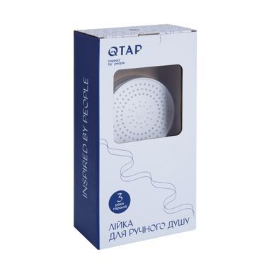 Лейка для ручного душа QTAP RUCNI 130х130 CHROME (QTRUC125CRM45950)