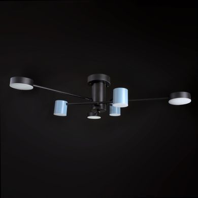 Люстра светодиодная потолочная 42W WW+NW+CW WH BK+BL (BR-01 646C/6)