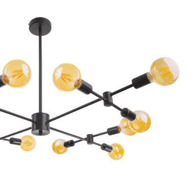 Люстра лофт стельова E27 60W BK (BR-01 615C/12)