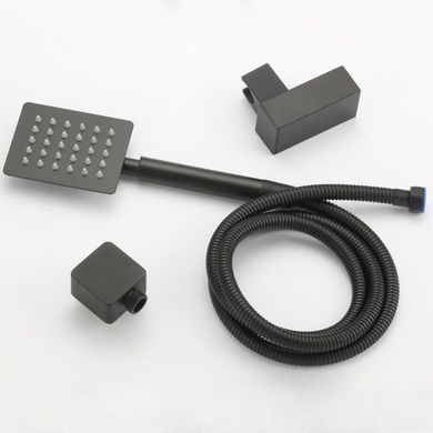 Душевой гарнитур скрытого монтажа YOKA DUAL 25 BLACK + BOX черный (BP.DUAL25 BLK)
